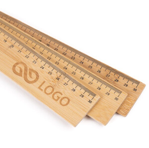 Linijka bambusowa z grawerem 30 cm - 100 sztuk