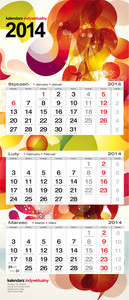 Kalendarze Trójdzielne - Indywidualny Lux (310/770 mm)