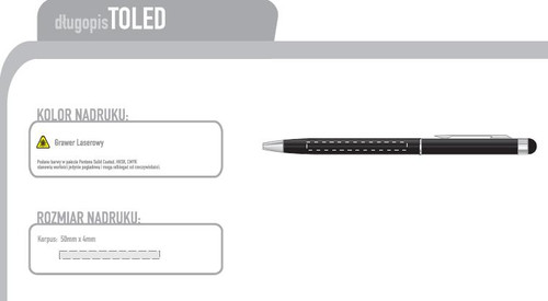 Specyfikacja techniczna - długopis reklamowy 