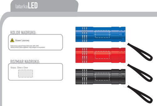 Specyfikacja techniczna latarka LED