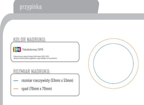 Przypinka firmowa-Specyfikacja Techniczna